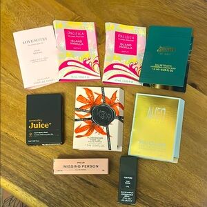 Variety of Fragrance Samples